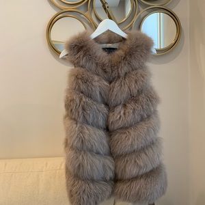 Fox fur vest